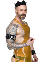 Load image into Gallery viewer, Heavy Rubber Arm Cuffs (2 pcs) - Vilain Garçon - Heavy Rubber Arm Cuffs (2 pcs)
