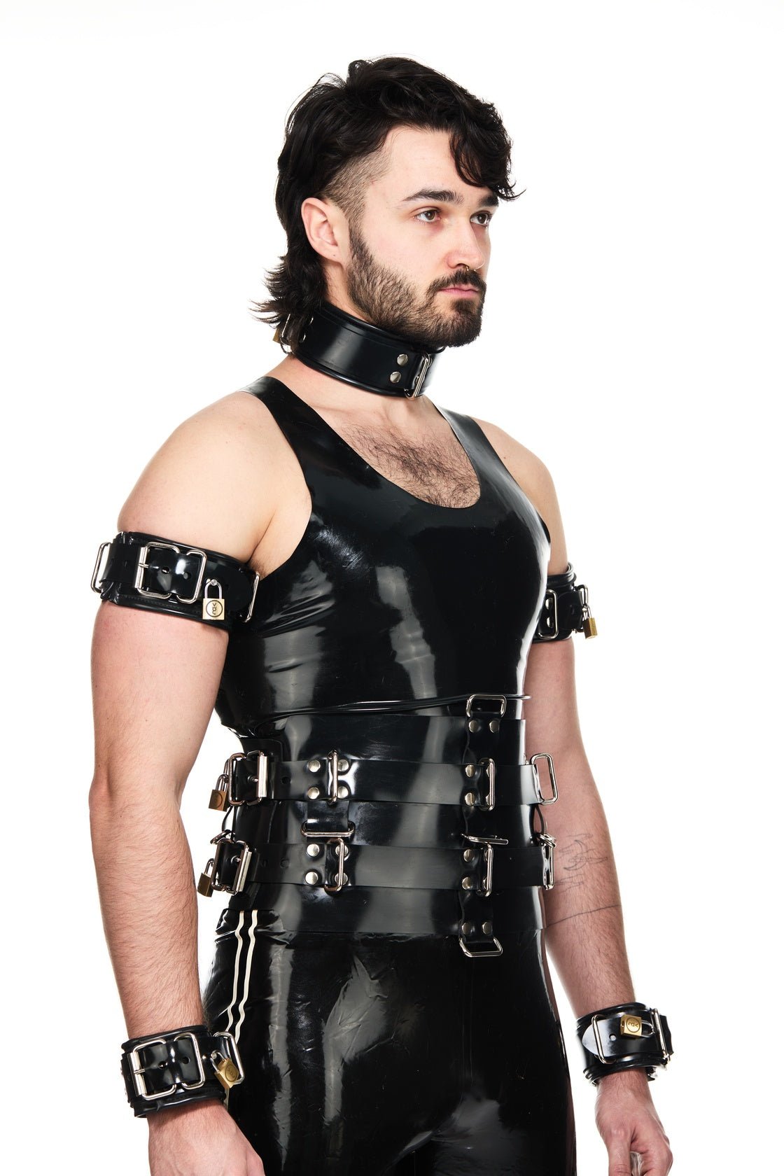 Heavy Rubber Bondage Corset belt - Vilain Garçon - Heavy Rubber Bondage Corset belt