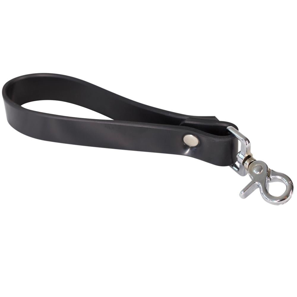 Short Heavy Rubber Leash - Vilain Garçon - a heavy rubber short leash for BDSM